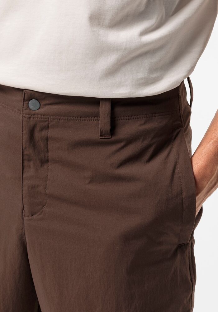 Shorts JACK WOLFSKIN "DESERT SHORTS M", Herren, Gr. 56, Normalgrössen, braun (schwarz, mahogany), OBERSTOFF: 95% POLYAMID, 5% ELASTHAN. Futter: 65% POLYESTER, 35% BAUMWOLLE, Hosen Shorts schwarz, mahogany 56, Normalgrössen
