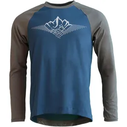 Zimtstern, Herren, Velotrikot, PureFlowz (XXL), Grün, Blau, XXL