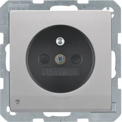 Berker SCHUKO-Steckdose alu/lack 6765106084