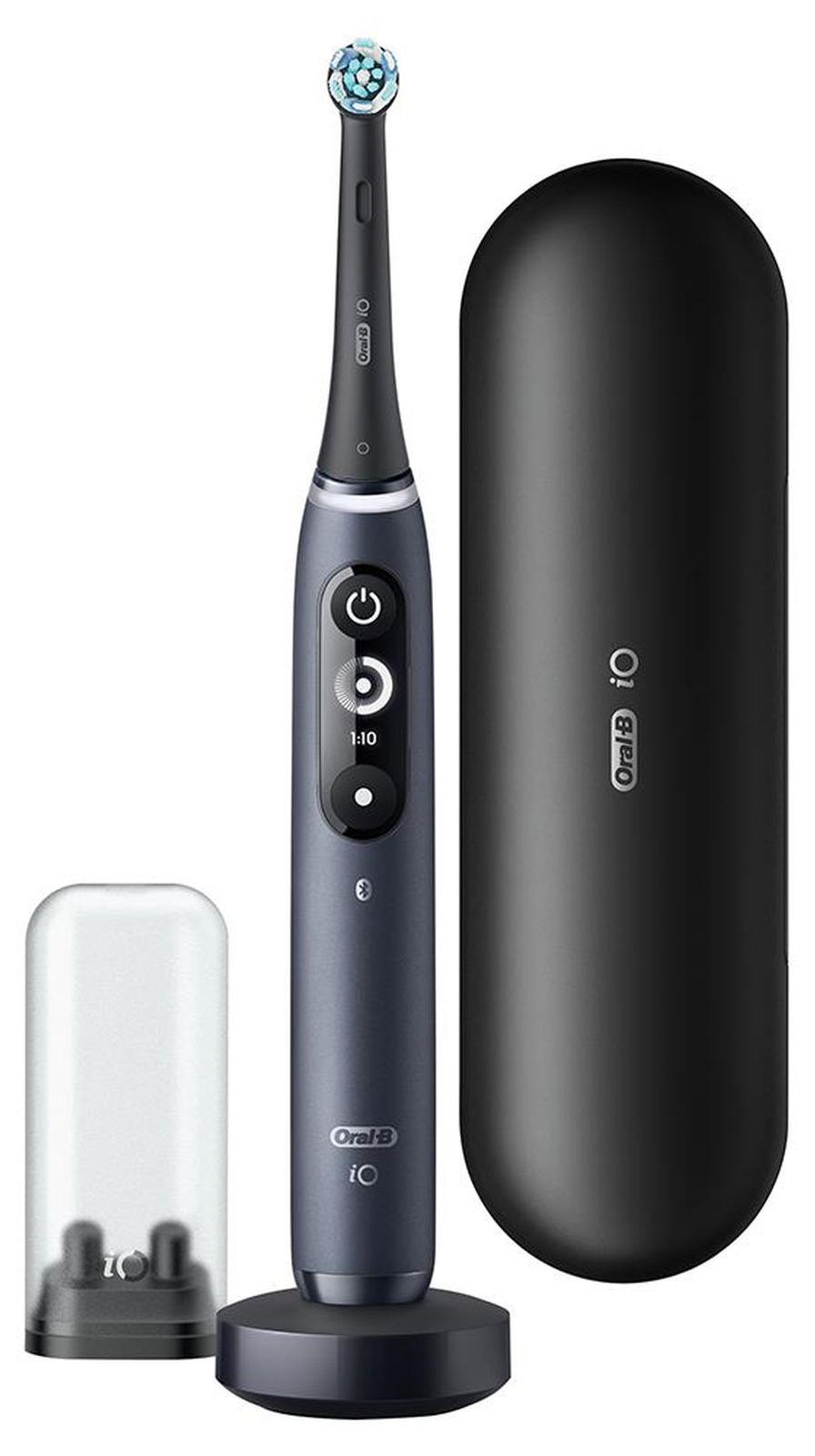 Oral-B iO 4210201363026, Erwachsener, Rotierende Zahnbürste, Tägliche Pflege, Tiefenreinigung, Zahnfleischpflege, Sensibel, Whitening, Schwarz, Schwarz, Rund