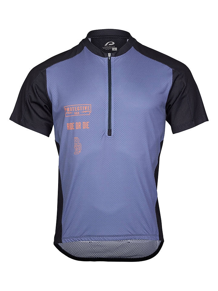 Protective Fahrradtrikot "Highwayman" in Blau/ Schwarz - L