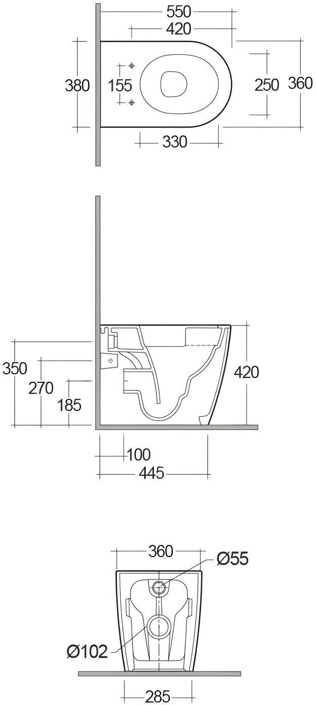 Kludi RESA R Stand-WC