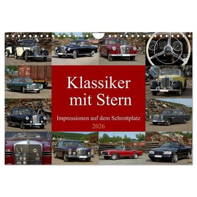 Klassiker mit Stern (Wandkalender 2026 DIN A4 quer), CALVENDO Monatskalender