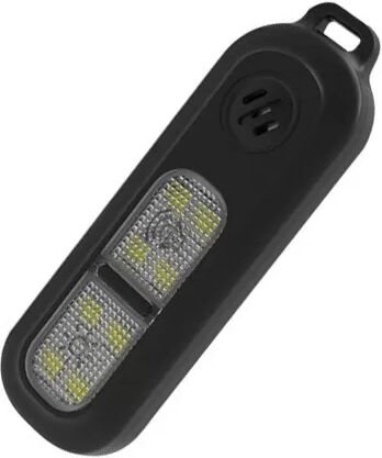 INF Tragbarer Armband-Alarm: 130dB Persönlicher Sicherheitsalarm mit USB-aufladbarem LED-Blitzlicht Schwarz