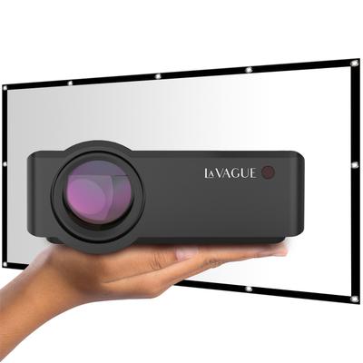 LA VAGUE LED-Beamer "LED-Projektor inkl. LV-STA100FP LV-HD320 BUNDLE", schwarz, Beamer