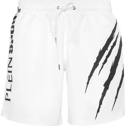 PLEIN SPORT Jogging-Shorts SCRATCH, Größe S in Weiß 01