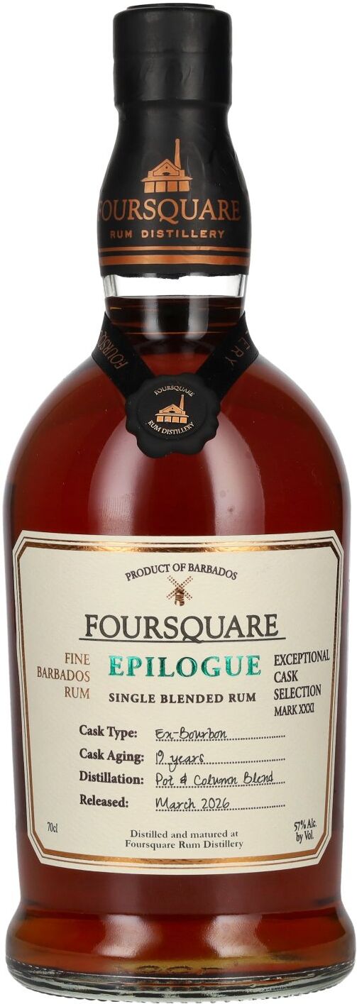 Foursquare Rum Foursquare 19 Years Old Exceptional Cask SELECTION MARK XXXI EPILOGUE 2026 57% Vol. 0,7l