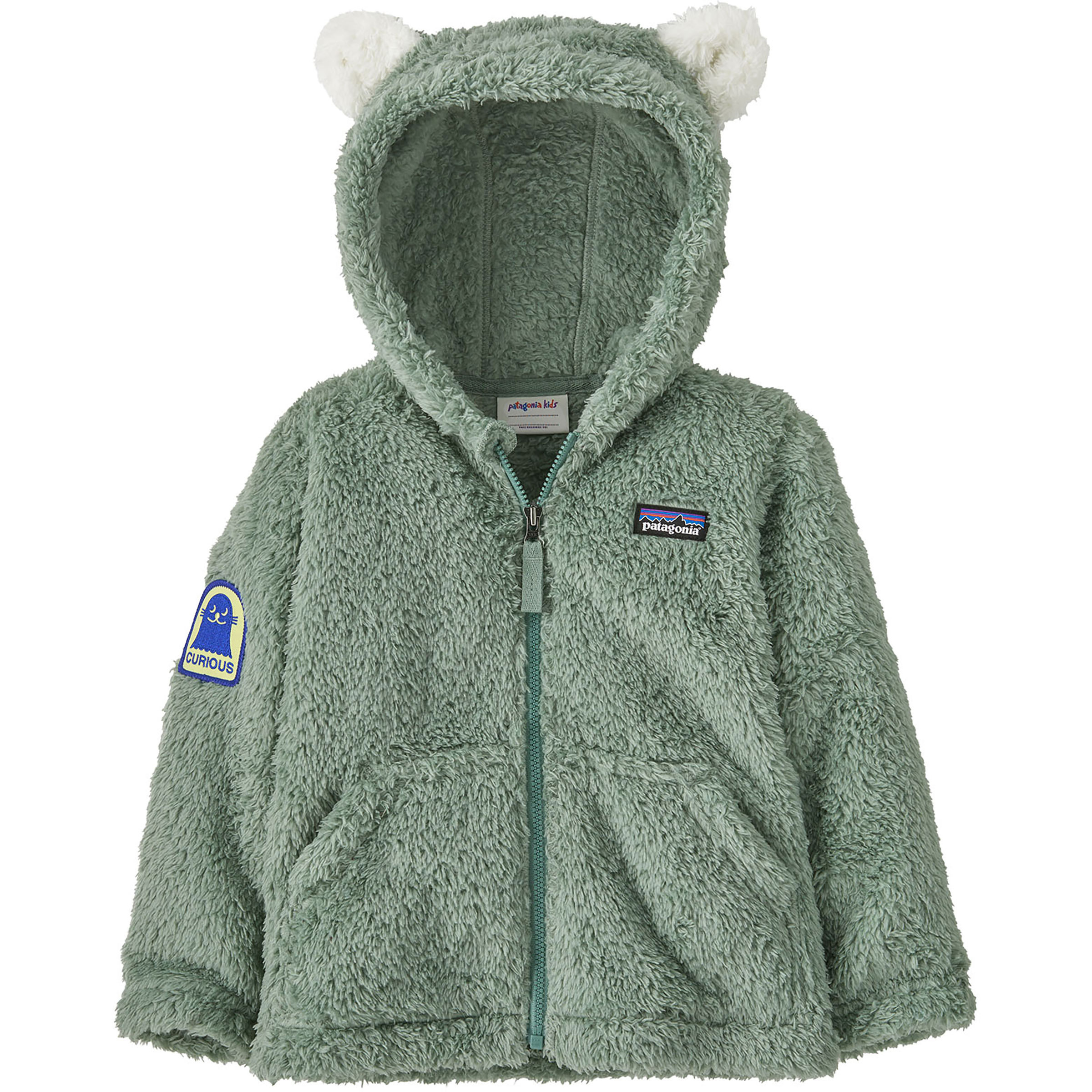 Patagonia Furry Friends Baby Kinder Fleecejacke gruen Größe 89 Lifestyle Isolierend