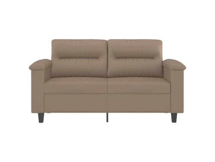 KTHLBRH 2-Sitzer-Sofa, Kunstleder, Cappuccino, 150 cm Gestell aus Metall, Schaumstoff, maximale Belastung 110 kg pro Sitz, leicht zu reinigen