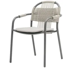Armlehnstuhl Cleo Vincent Sheppard Fossil Grey grau, 59x86x63 cm