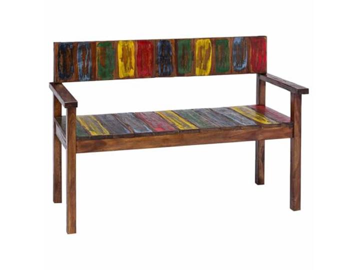 HGPOTUY Esszimmerstühle 4 STK. Altholz Massiv Handgefertigt, Vintage Stil, 110 kg Belastbarkeit, Einzigartige Farbmischung