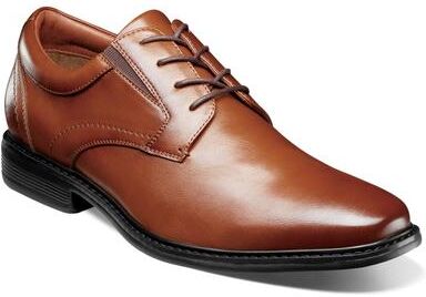Nunn Bush Stark Plain Toe Oxford Shoes - Mens 13 Brown Oxford W