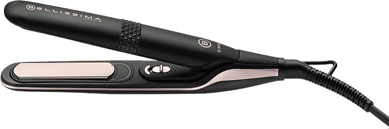 Plancha de pelo - Bellissima 11877 B-Mini, Cerámica, 25 W, 200 °C, Rosa