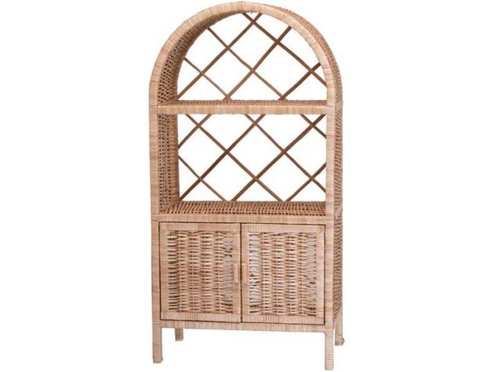 Étagere bibliotheque armoire en osier de rangement
