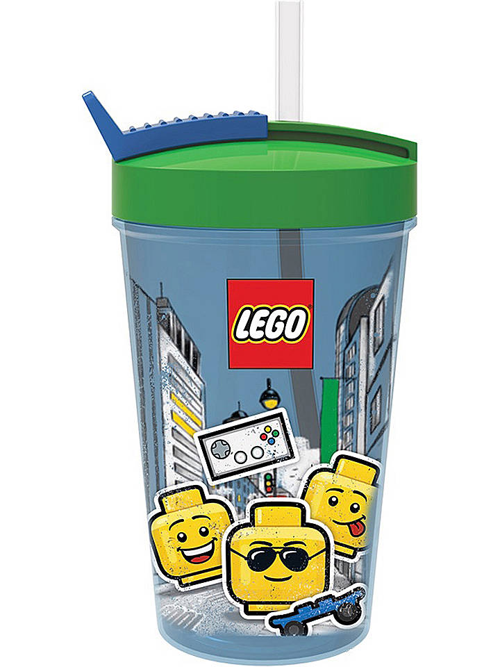 LEGO Trinkbecher "Iconic - Boy" in Blau/ Grün - 500 ml - onesize