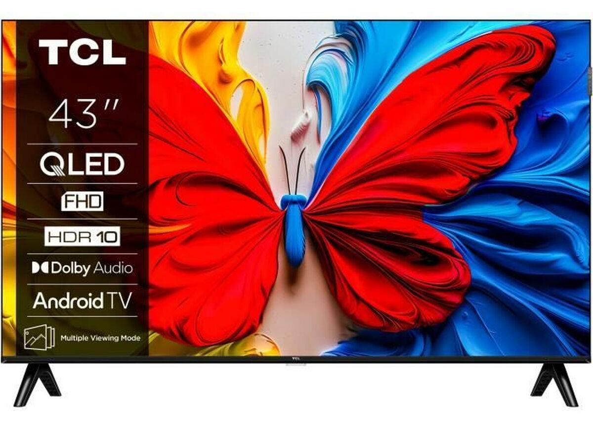 TCL 43S51K - QLED-Fernseher 43 Zoll (109 cm) - Full HD 1920 x 1080 - HDR10 - Android TV - 2 x HDMI 1.4 - WLAN