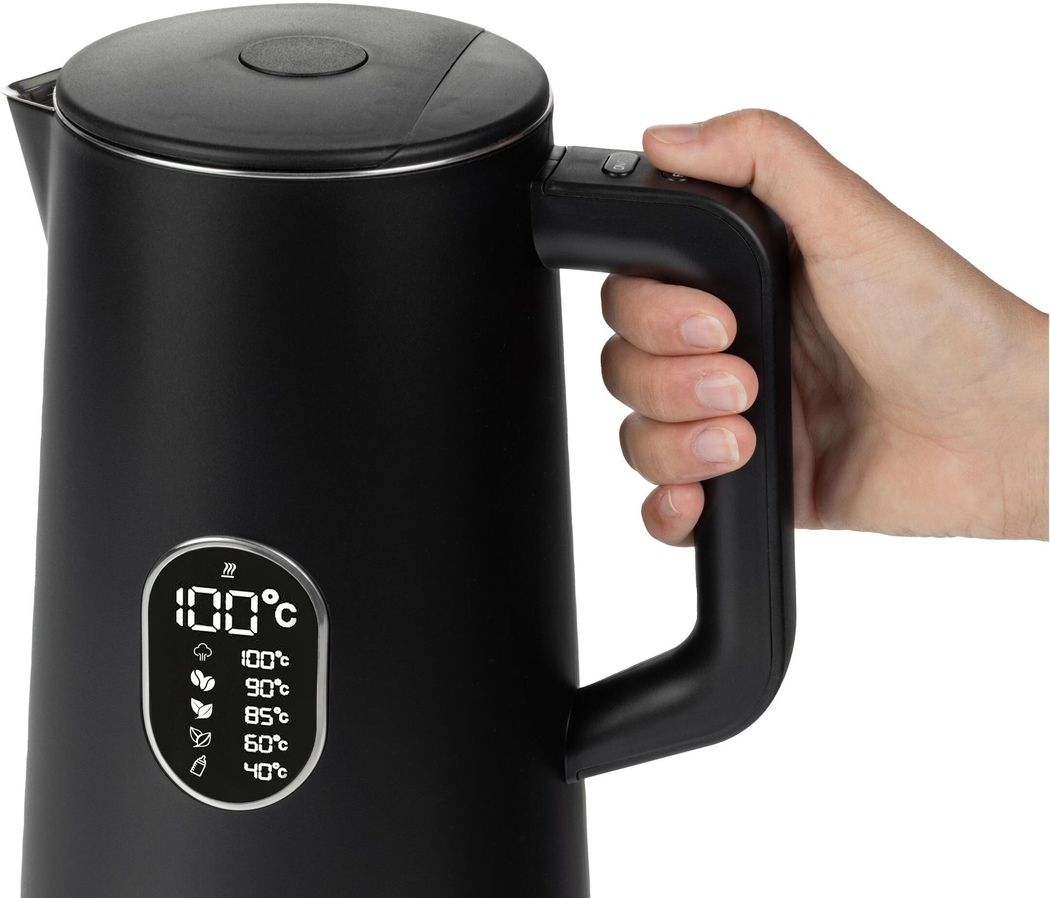 FURBER Wasserkocher "Veloce, 1,5 L", schwarz, Wasserkocher, Wasserkocher schwarz Einheitsgröße