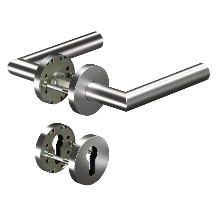 Ogro Rosettengarnitur CORE8906 8mm / 6501 / 6612 PZ ER Edelstahl ER rund PZ DIN links / rechts D/D (90050064641)