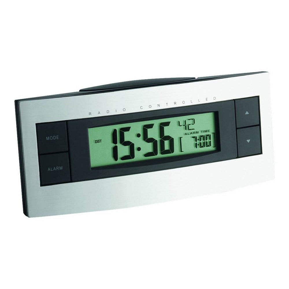 TFA Dostmann Digitale radio-wekker 60.2511 - zwart/zilver