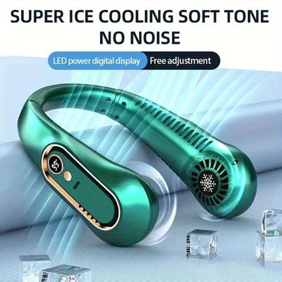 UltraCool Pro Neck Bladeless Fan With Digital Display Portable Silent USB Rechargeable Personal Fan 6