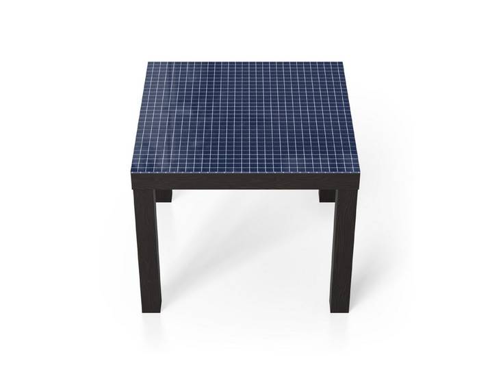 DEQORI Couchtisch 'Blauer Rhythmus', Glas Beistelltisch Glastisch modern