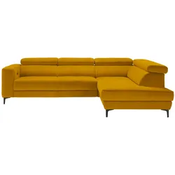 Ecksofa Emma rechts Gelb