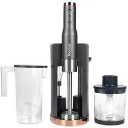 hagenuk Stabmixer Set inkl. Schneebesen und Kartoffelstampfer, 800 Watt, Stabmixer, Grau, Gold