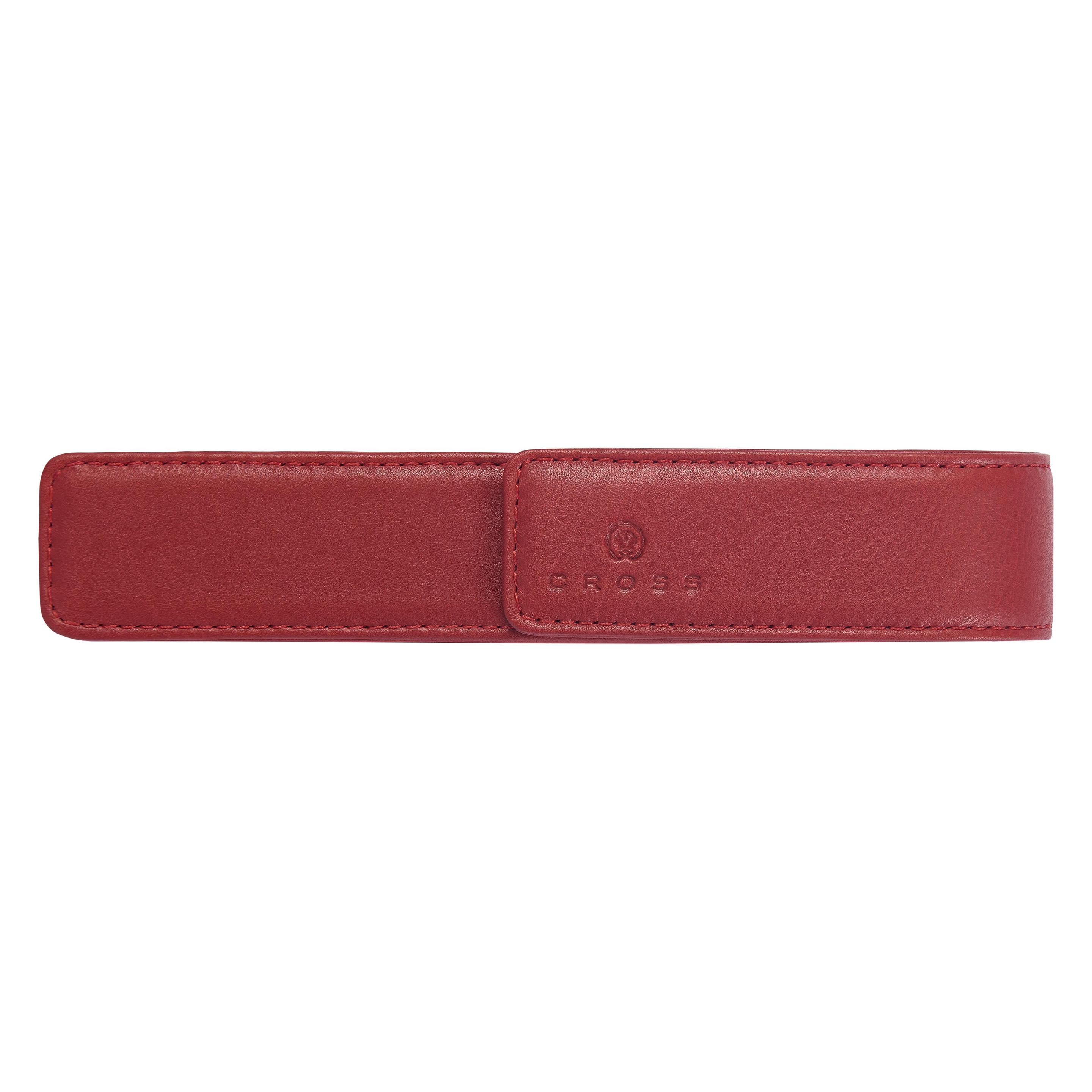 Cross Lederetui aus Kalbsleder Karmesinrot, für 1 Schreibgerät (AC305-3)