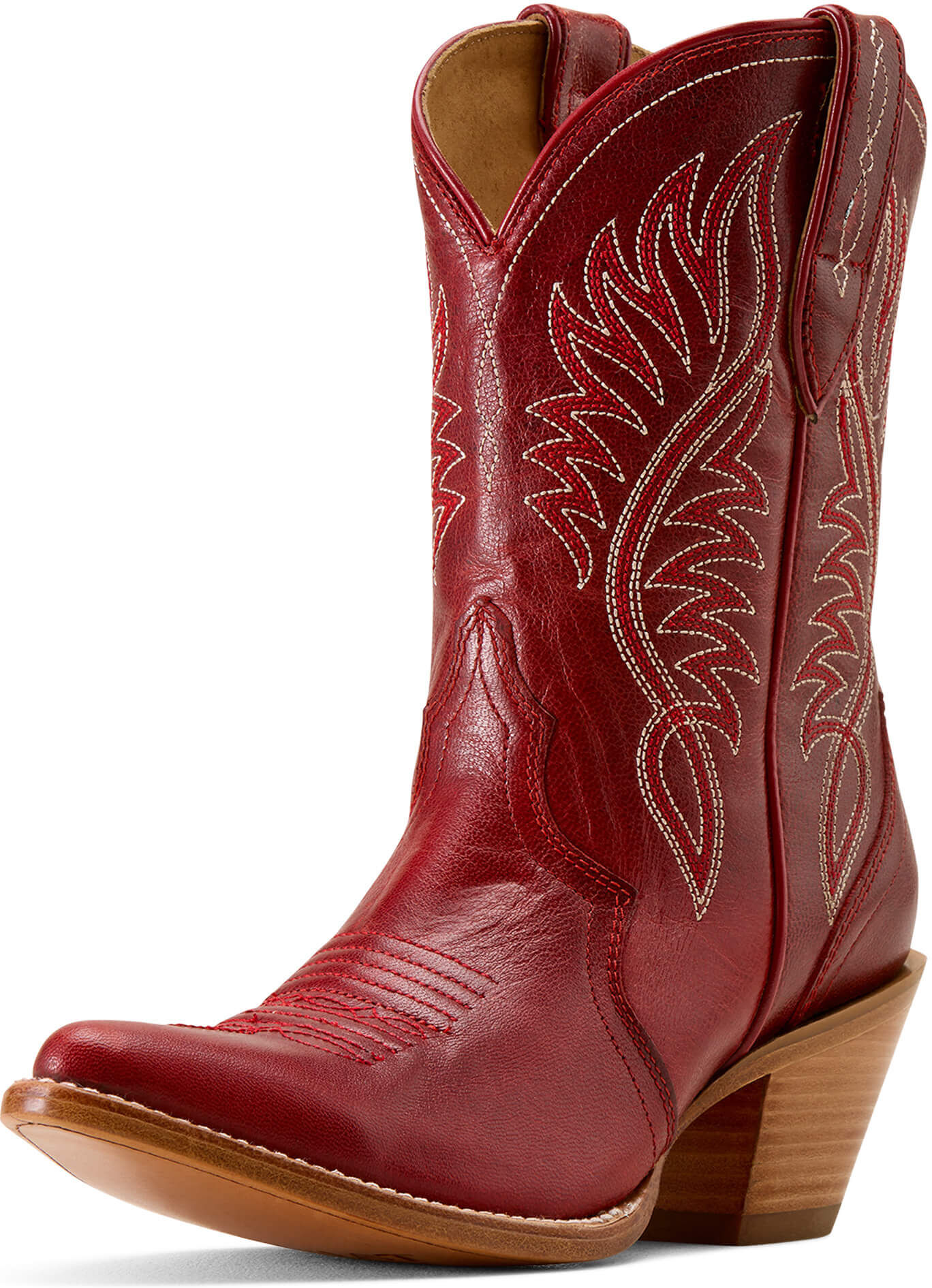 Women's Julietta J Toe Cowgirl Boots in Red Alert, Size: 9 C / Wide by Ariat