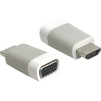 Adapter HDMI-A Stecker > VGA Buchse grau