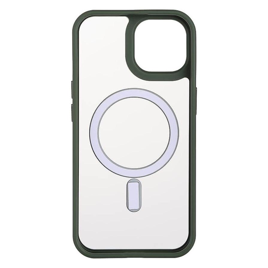 Onsala Back Bumper Clear Case MagSerie iPhone 15 Clear Case Grüner Bumper (Apple iPhone 15) (588637)
