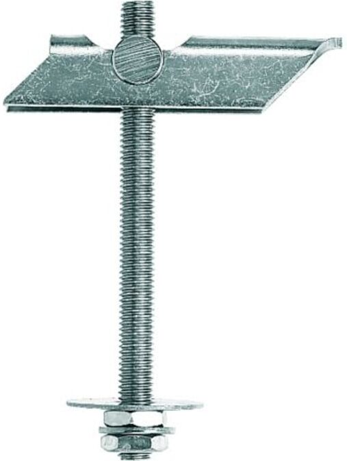 Upat Kippdübel UK M4, aus Zinkdruckguss, mit metrischem Innengewinde M4, für Hohlraumbefestigungen in Gipskartonplatten und Holzwerkstoffplatten geeignet, Bohrlochdurchmesser 10 mm, Verpackungseinheit 100 Stück (542777)