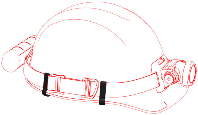 Ledlenser Support de casque 502313 plastique 15 x 10 x 42 mm (502313)