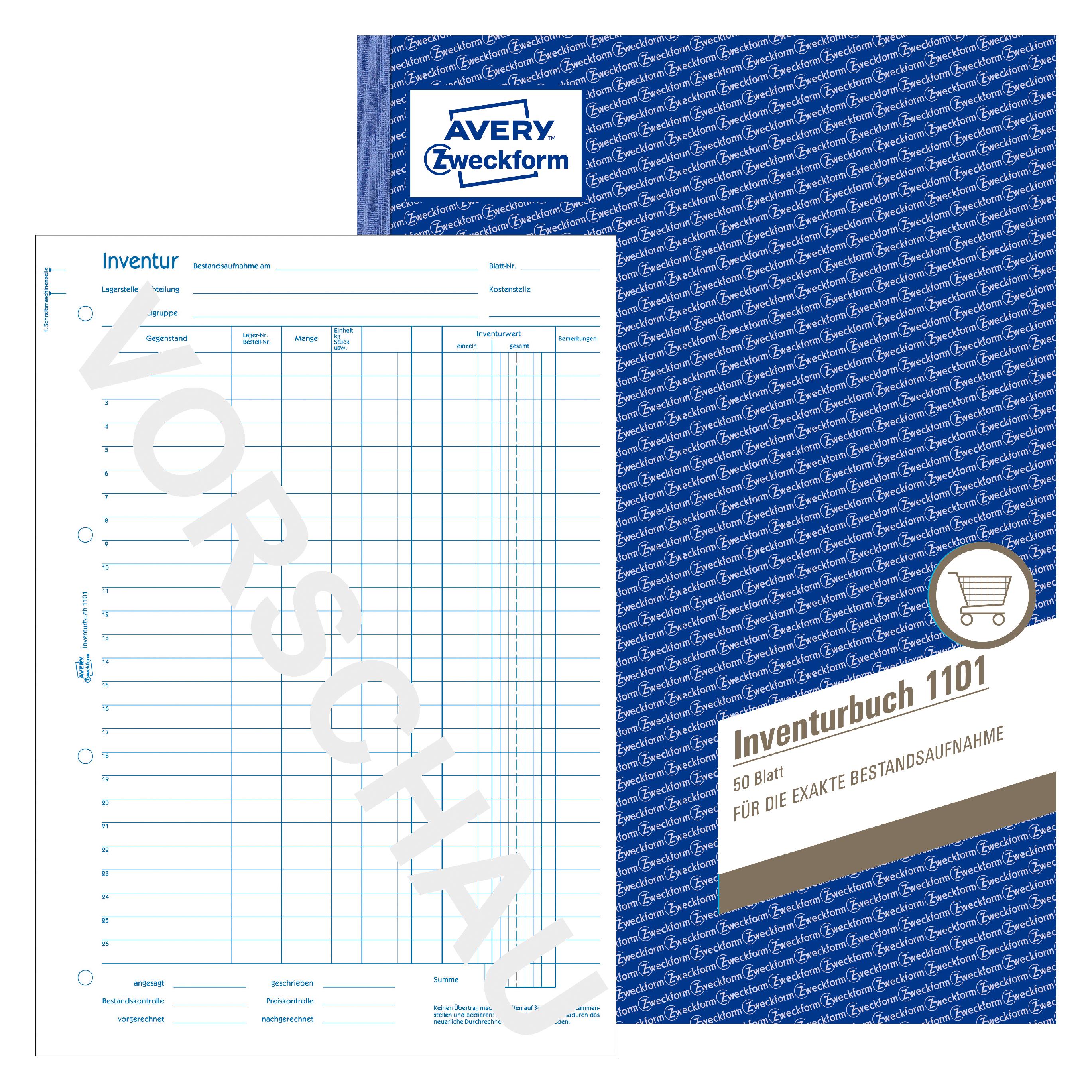Avery Inventurbuch (1101)