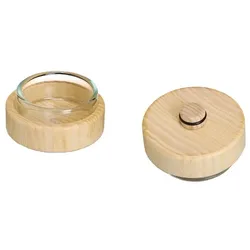 Universal-Teelichtaufsatz mit 14er Zapfen mit Glas 3 x 5,5 cm