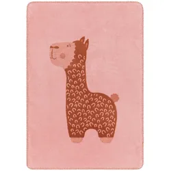 David Fussenegger, Babydecke, Baby-Veloursd.KiDs Alpaka rosa (100 x 75 cm)