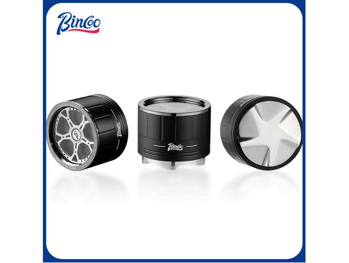 Distributeur de café Bincoo 58 mm, tamper manuel, distributeur de poudre de café à alimentation par gravité, trois compacteurs de poudre, cinq accessoires