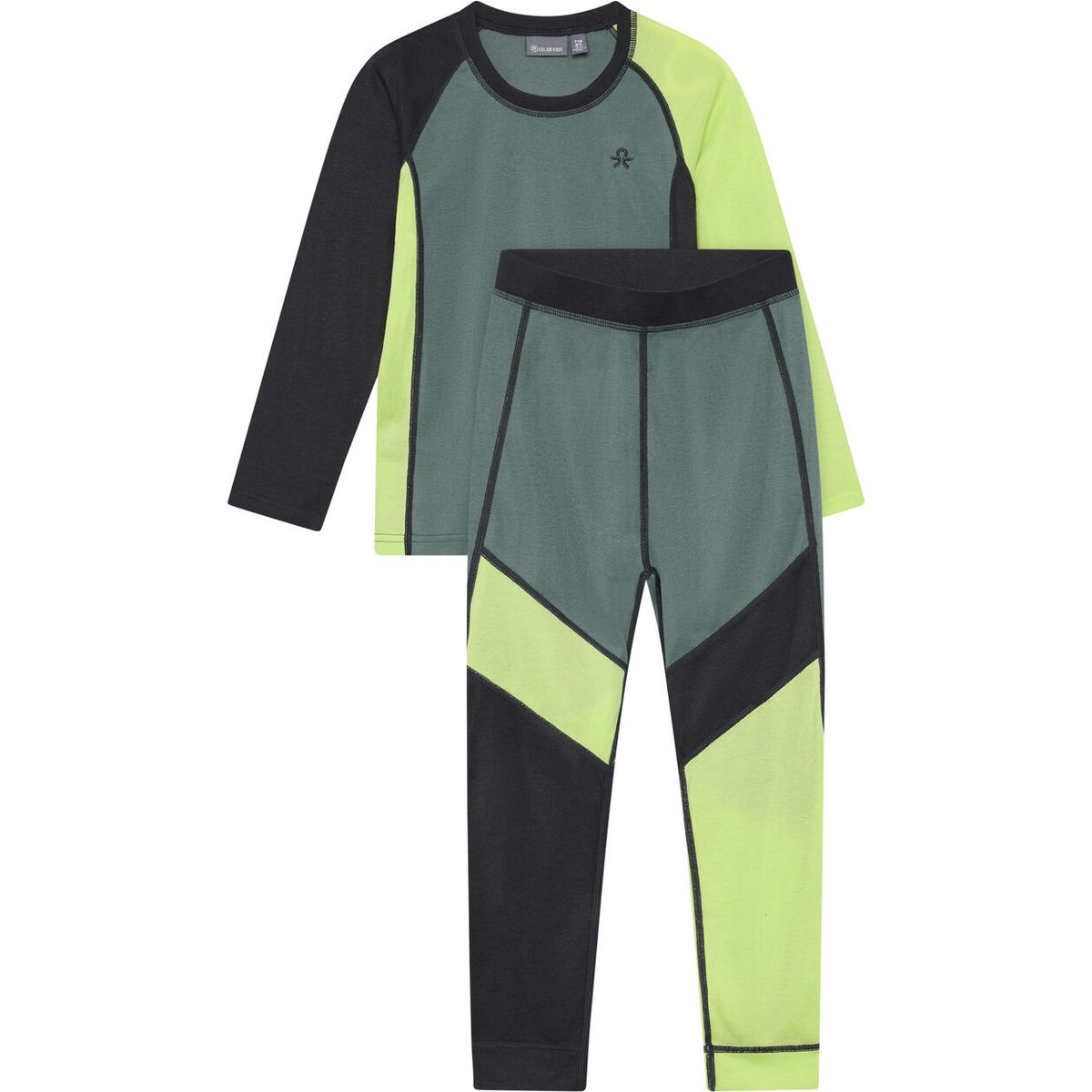Color Kids Ski Underwear Colorblock 742937 dark forest (9651) 140 742937-9651-140