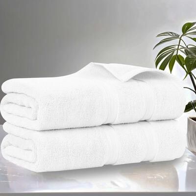Superior Smart Dry Zero Twist Cotton Bath Sheets, Set of 2