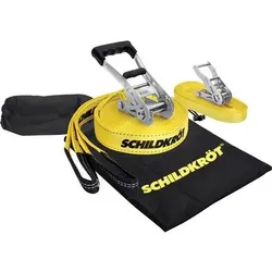 SCHILDKRÖT Spiel SLACKLINE 15m, 5cm breit,inkl.Teaching Line, Größe ONE SIZE in Schwarz Schwarz