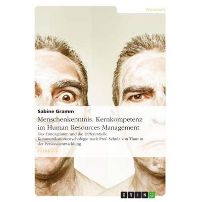Menschenkenntnis. Kernkompetenz im Human Resources Management, Taschenbuch von Sabine Gramm, GRIN, 978-3-656-67011-7