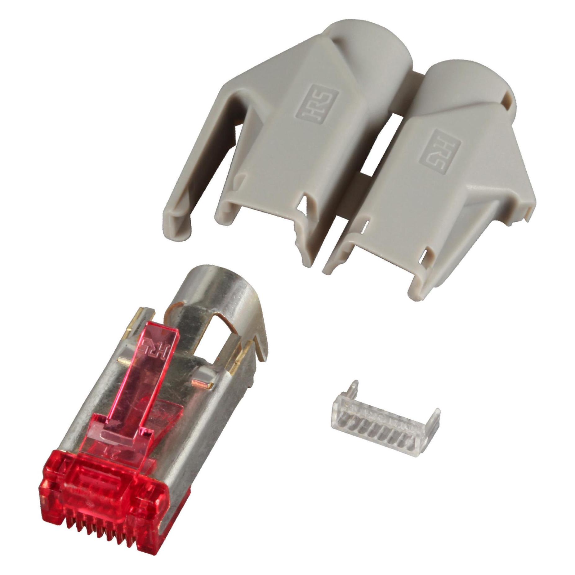 EFB Elektronik Hersteller: HIROSE RJ45-Hirose Stecker STP, TM21 grau, 100 Stück, 3 Elemente, Cat. 6 Channel Clas... (Netzwerk Zubehör) (H7641.12-100)
