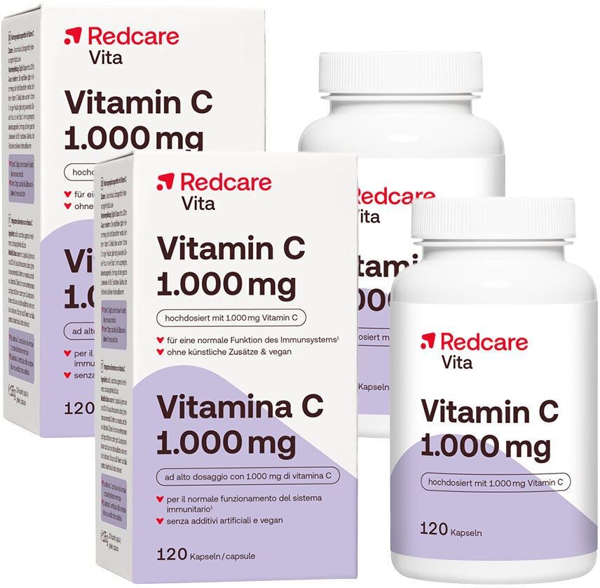 Redcare von Shop Apotheke Redcare Vitamin C hochdosiert Doppelpack 2x120 St Kapseln