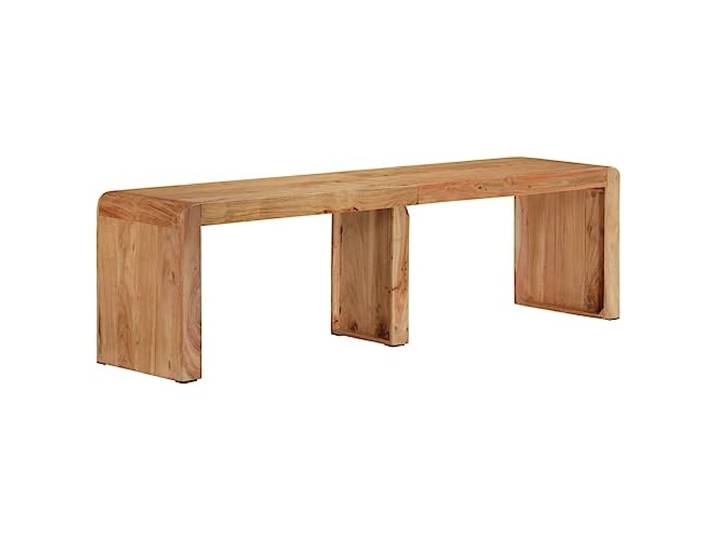 Makastle Sitzbank Massivholz Akazie 160x38x45 cm Braun