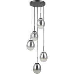 Italux PND-40825-5-BK Pendelleuchte Meolo E14