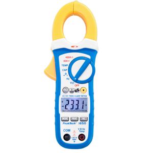 PeakTech Stromzange P 1650 True RMS digital, 4000 Counts, AC / DC, NCV, bis 600 V, bis 400 A