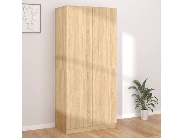 SALE 2025 Placard de Chambre - Garde-robe - Chêne sonoma - 90x52x200 cm - Bois d'ingénierie 70 88 Kg 9131