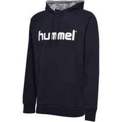 hummel GO Baumwoll Logo Hoodie Kinder marine 140