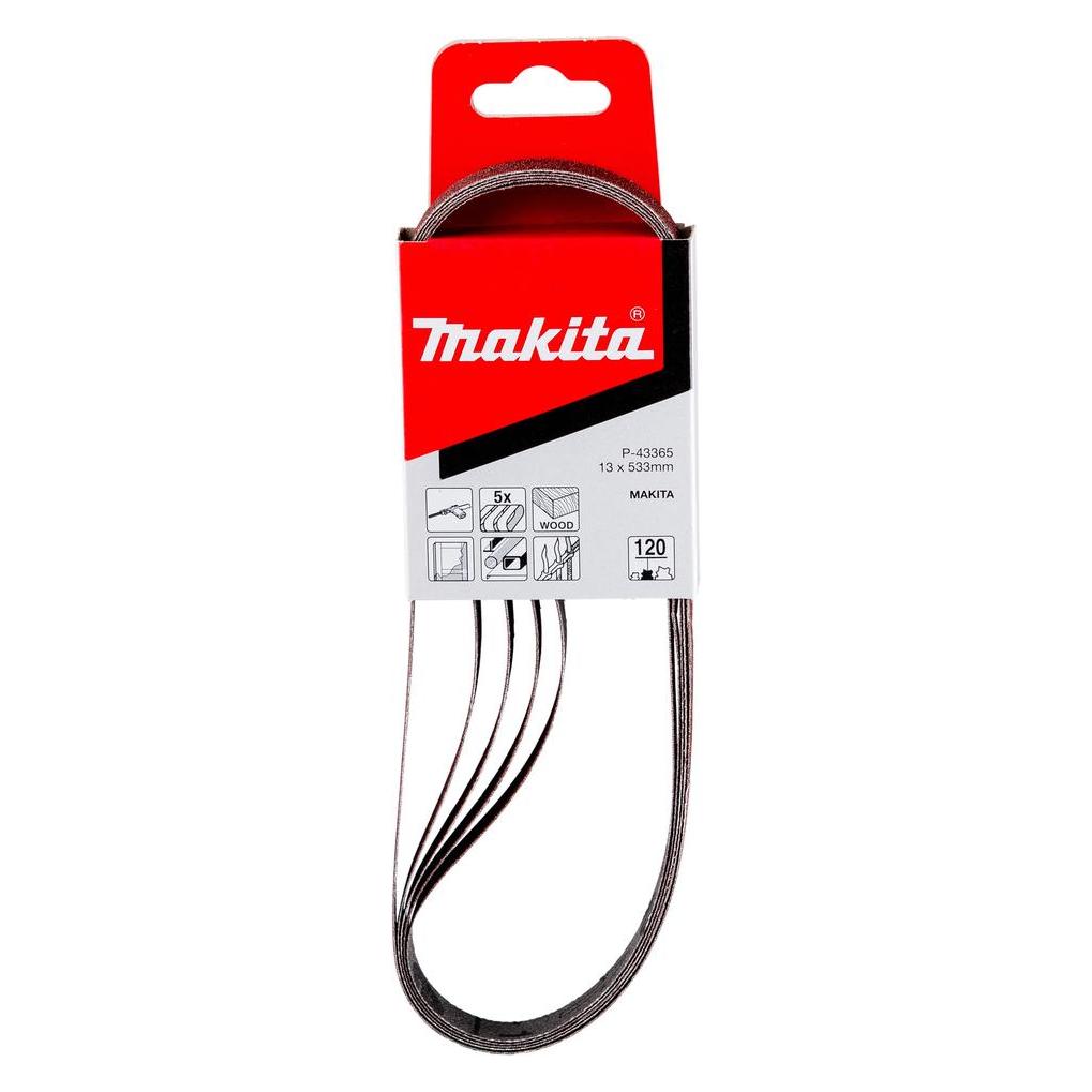 Makita Schleifbänder 13 x 533 mm (120) (P-43365)