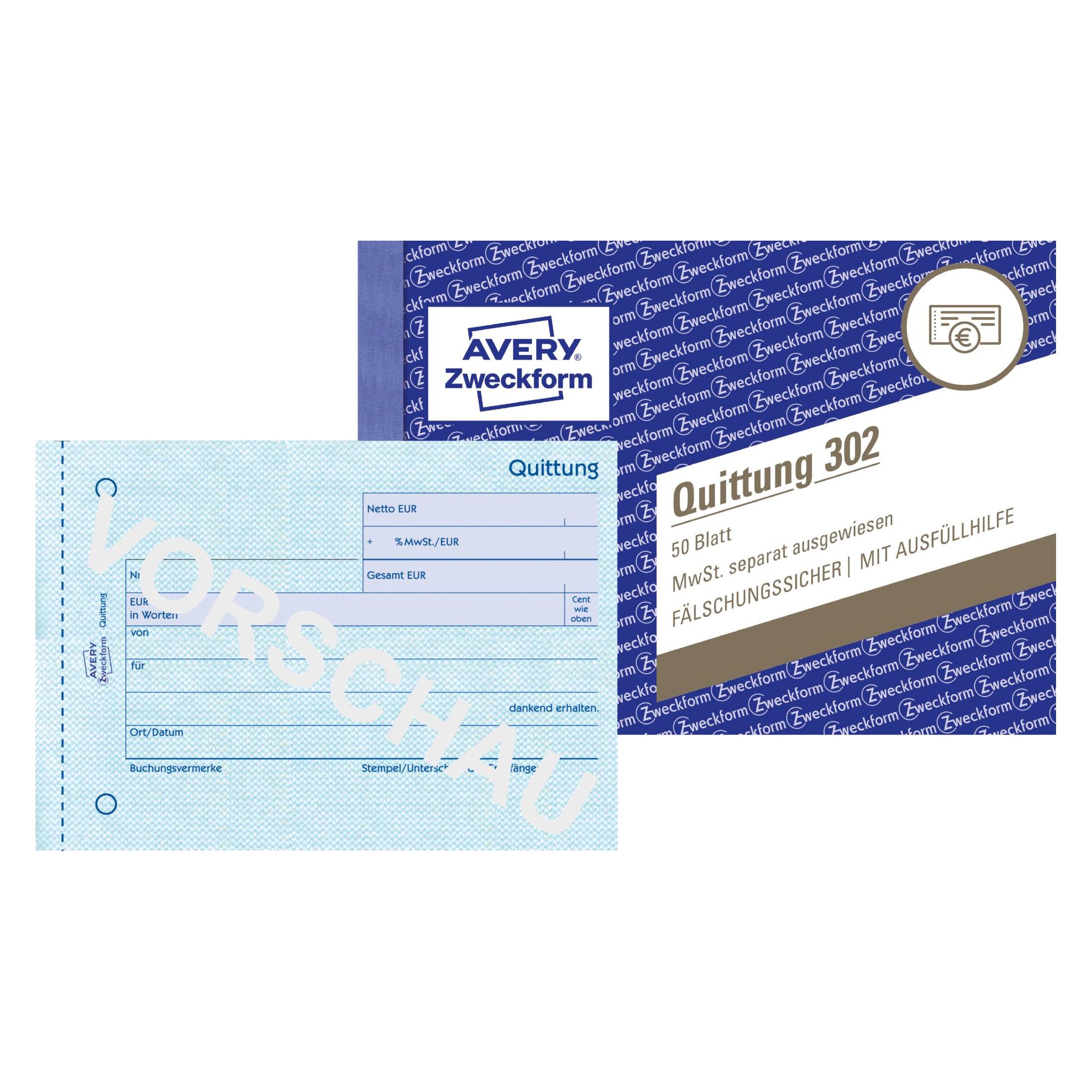 Avery Quittung Formular (50x) (18484162)